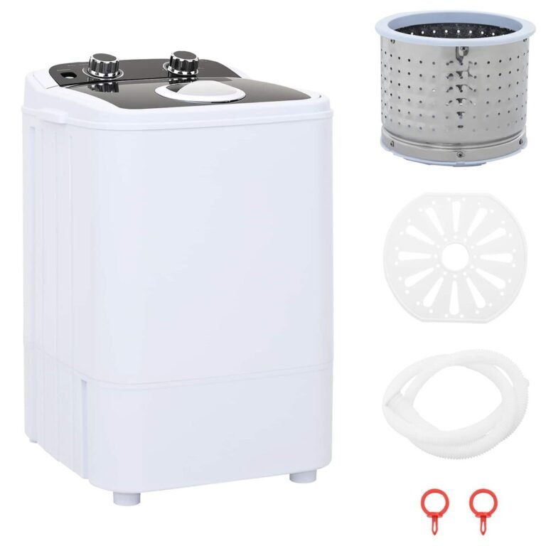 vidaXL Mini skalbimo mašina su vienu būgnu 4,6 kg Juoda ir Balta vidaXL Mini skalbimo mašina su vienu būgnu 4,6 kg Juoda ir Balta
