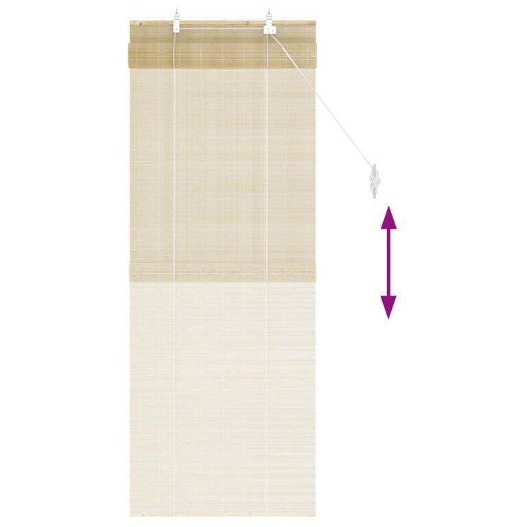 vidaXL Roletas Natūrali 40 x 160 cm Bambukas – produkto nuotrauka 6