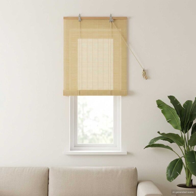 vidaXL Roletas Natūrali 50 x 160 cm Bambukas – produkto nuotrauka 2