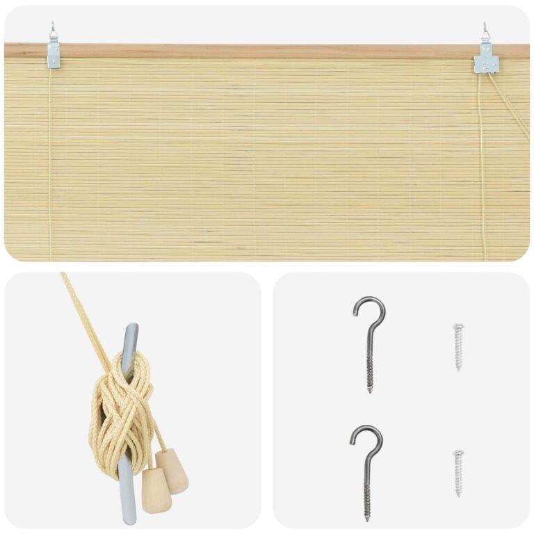 vidaXL Roletas Natūrali 50 x 160 cm Bambukas – produkto nuotrauka 4