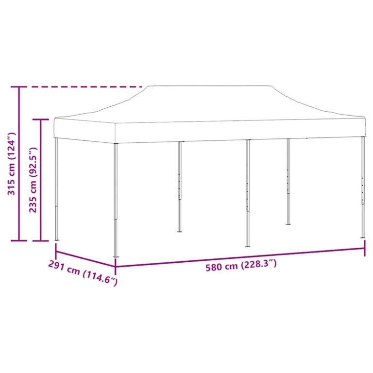 Palapinė – 3×6 m, mėlyna spalva – produkto nuotrauka 12