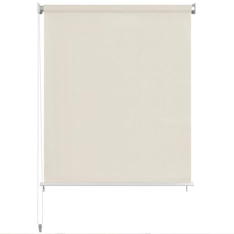 vidaXL Lauko roletas, 105 (plotis) x 140 (aukštis) cm, kreminės spalvos – produkto nuotrauka 2
