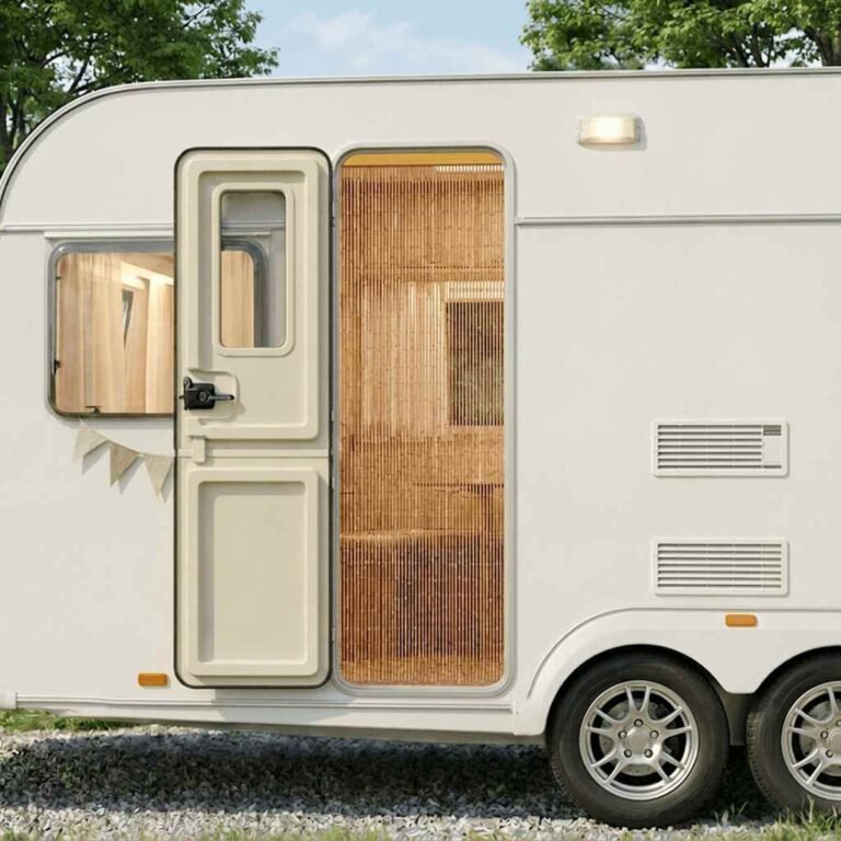 vidaXL Tinklelis nuo vabzdžių kemperio durims, bambukas, 56x185cm – produkto nuotrauka 2
