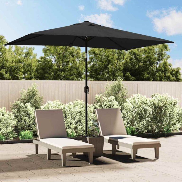 Lauko skėtis – 300×200 cm, antracito spalva – produkto nuotrauka 2