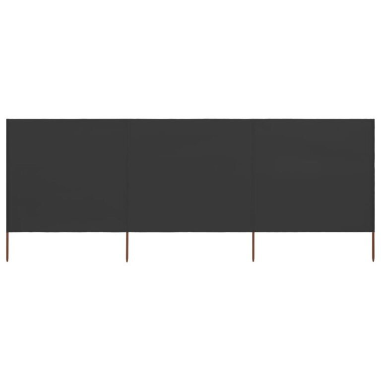 Vėjo užtvara – 400×120 cm, antracito spalva – nuotrauka 3 Vėjo užtvara – 400×120 cm, antracito spalva – produkto nuotrauka 3