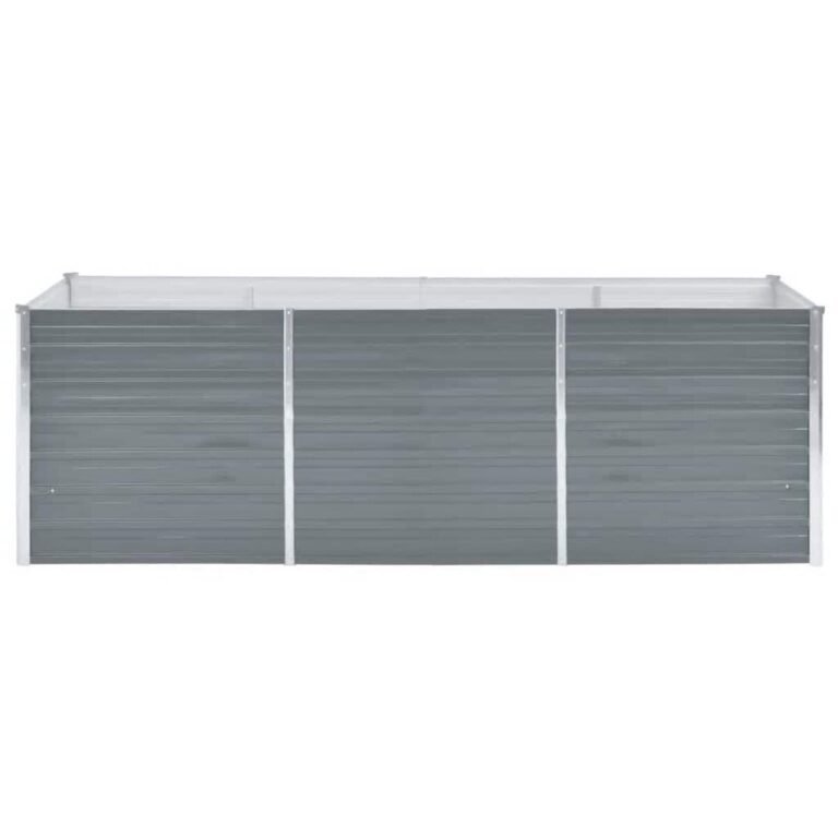 Pakelta lysvė – 240×80×77 cm, pilka spalva – produkto nuotrauka 3