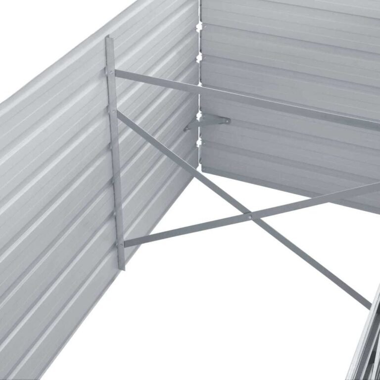 Pakelta lysvė – 240×80×77 cm, pilka spalva – produkto nuotrauka 5