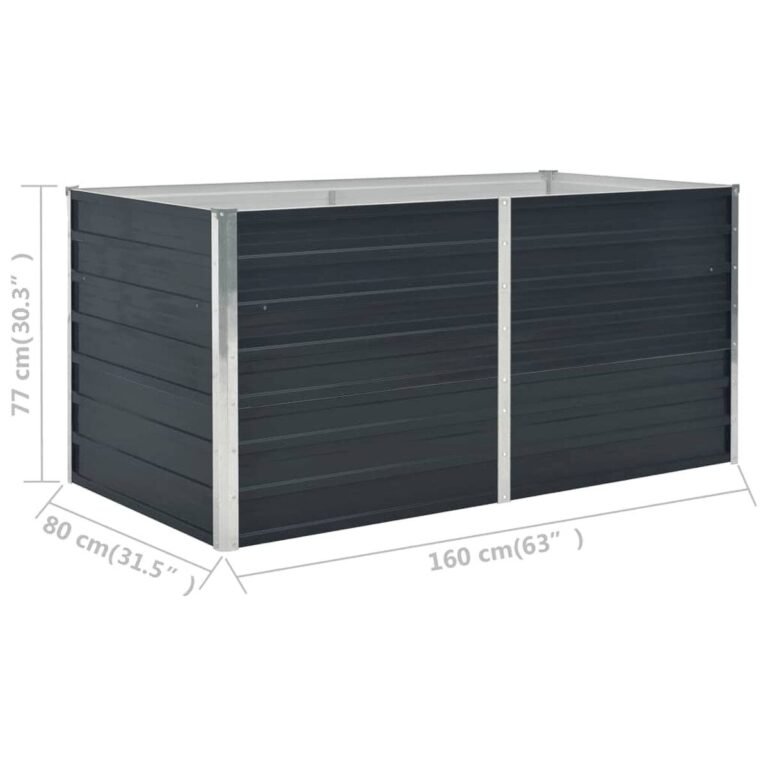 Lova – 160×80×77 cm, antracito spalva – produkto nuotrauka 7