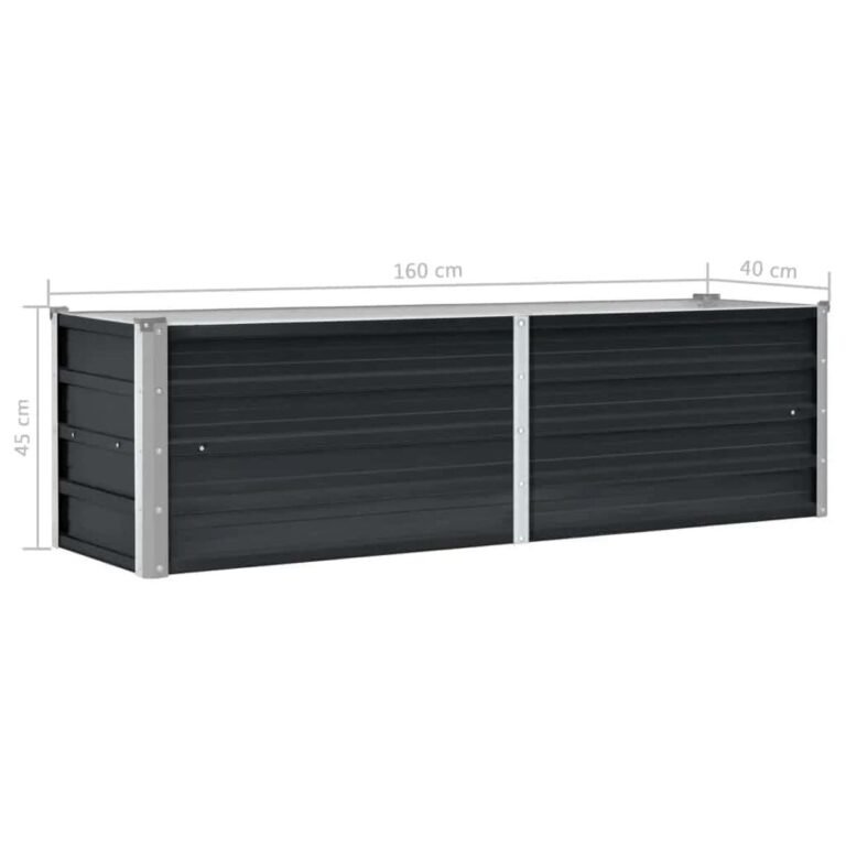 Pakelta lysvė – 160×40×45 cm, antracito spalva – nuotrauka 8 Pakelta lysvė – 160×40×45 cm, antracito spalva – produkto nuotrauka 8
