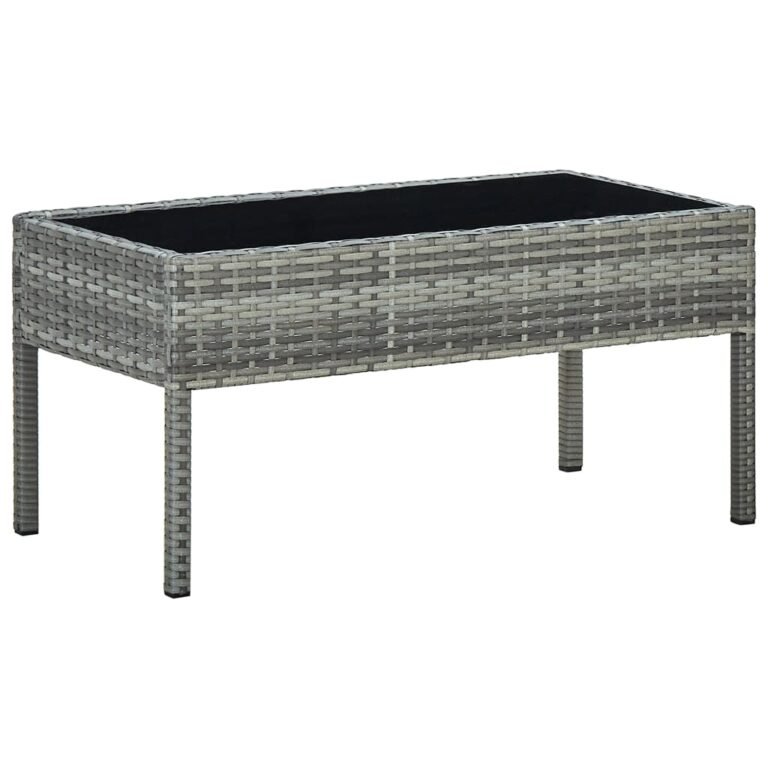 Lauko stalas – 75×40×37 cm, pilka spalva Lauko stalas – 75×40×37 cm, pilka spalva