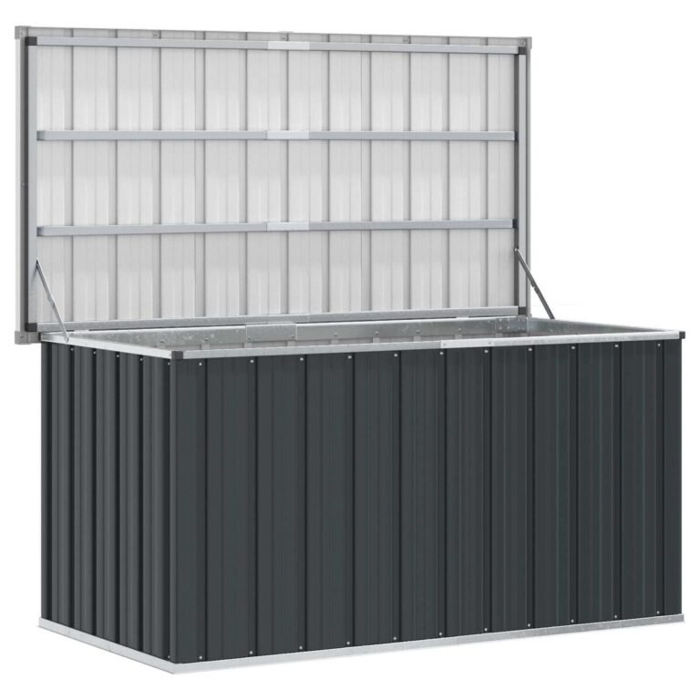 Lauko daiktadėžė – 129×67×65 cm, antracito spalva – produkto nuotrauka 5