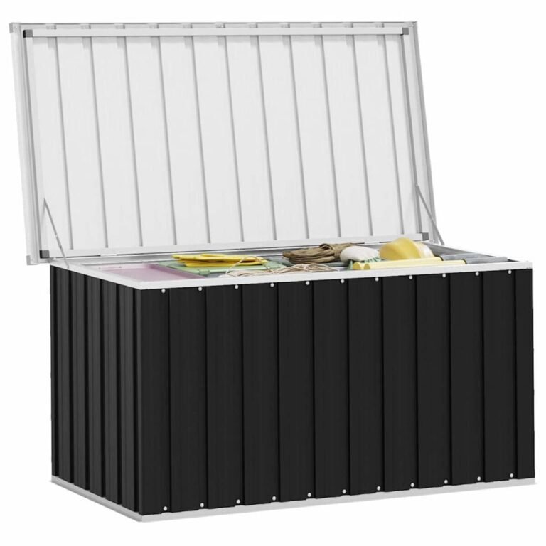 Lauko daiktadėžė – 129×67×65 cm, antracito spalva – produkto nuotrauka 9