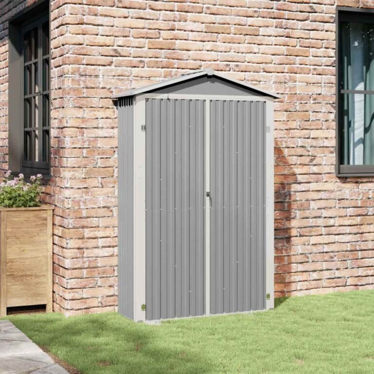 Sodo namelis – 116×45×175 cm, pilka spalva – produkto nuotrauka 3