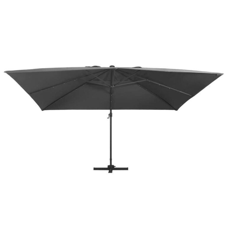 Lauko skėtis – 400×300 cm, antracito spalva – produkto nuotrauka 2