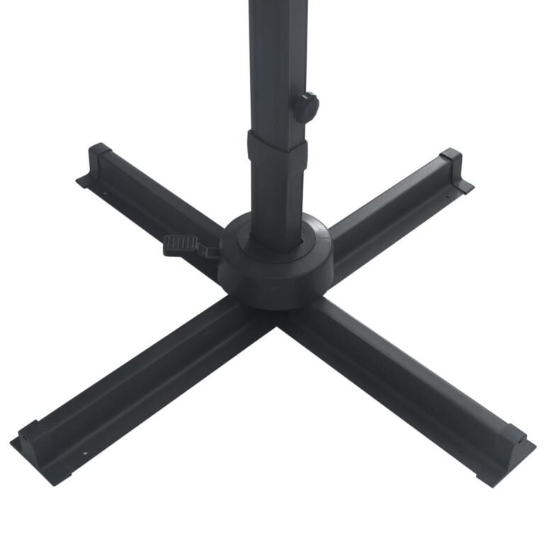Lauko skėtis – 400×300 cm, antracito spalva – produkto nuotrauka 8