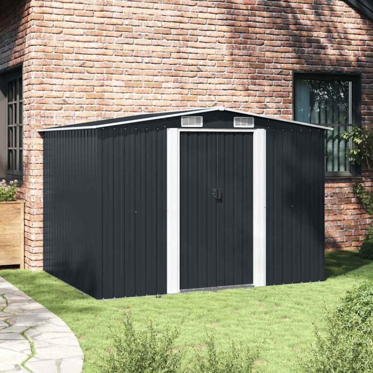 Daiktų laikymo prekė – 257×205×178 cm, antracito spalva – nuotrauka 3 Daiktų laikymo prekė – 257×205×178 cm, antracito spalva – produkto nuotrauka 3