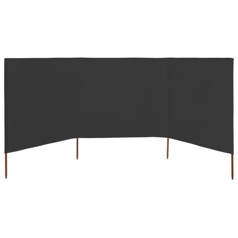 Vėjo užtvara – 400×160 cm, antracito spalva – produkto nuotrauka 3