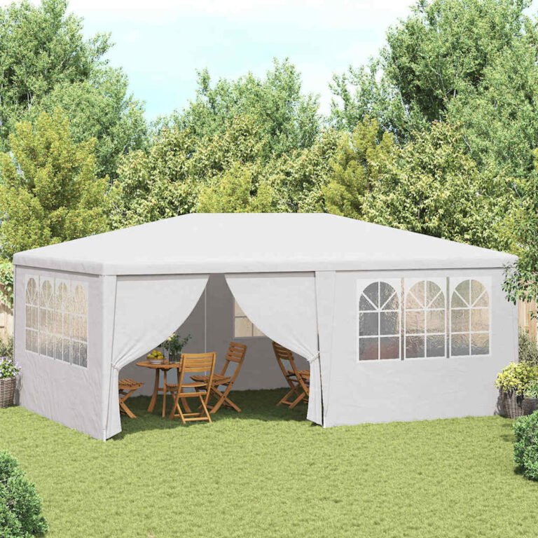 Pavėsinė-palapinė – 4×6 m, balta spalva – produkto nuotrauka 2