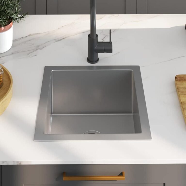 vidaXL Virtuvės plautuvė, nerūdijantis plienas – produkto nuotrauka 3