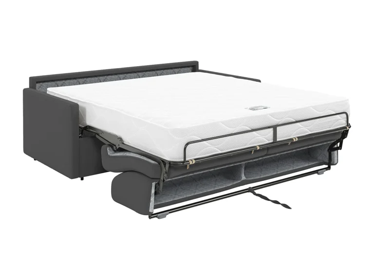 Išskleidžiama sofa – pilka spalva – produkto nuotrauka 5