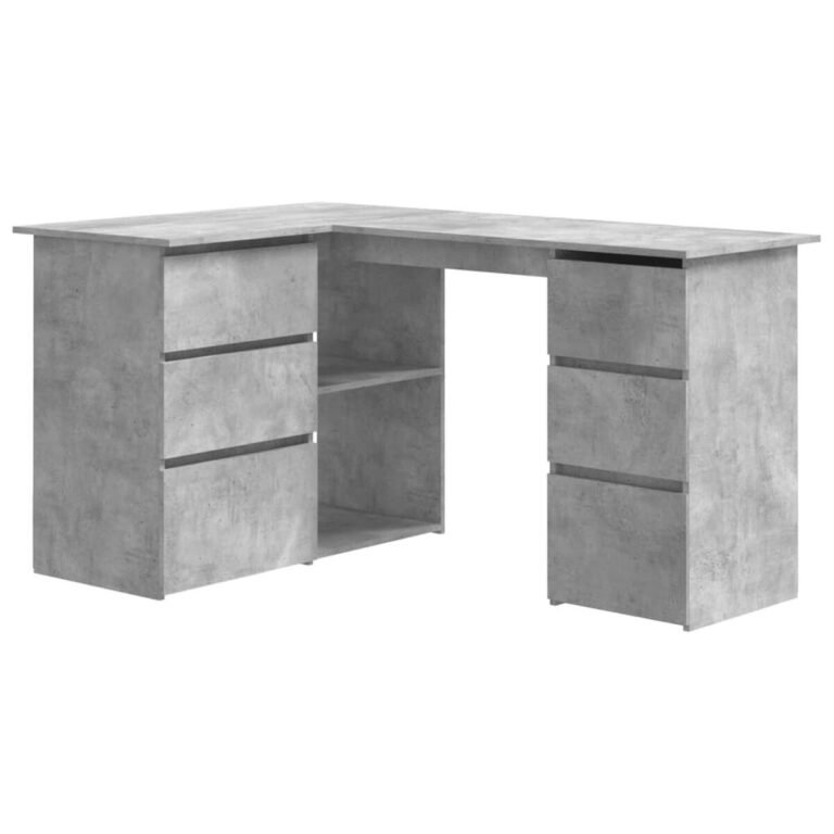 Biuro baldas – 145×100×76 cm, pilka spalva Biuro baldas – 145×100×76 cm, pilka spalva
