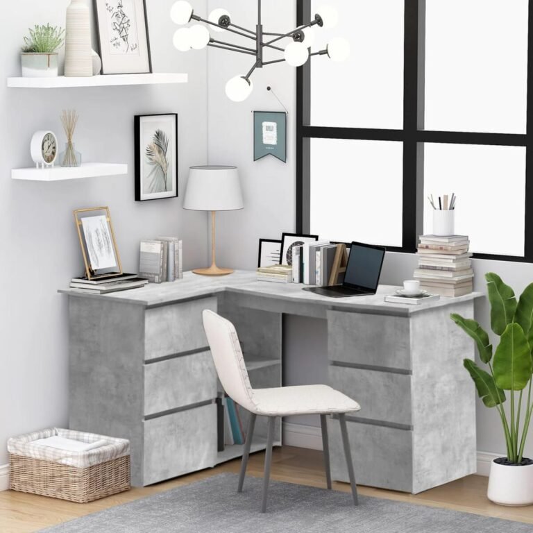 Biuro baldas – 145×100×76 cm, pilka spalva – nuotrauka 2 Biuro baldas – 145×100×76 cm, pilka spalva – produkto nuotrauka 2