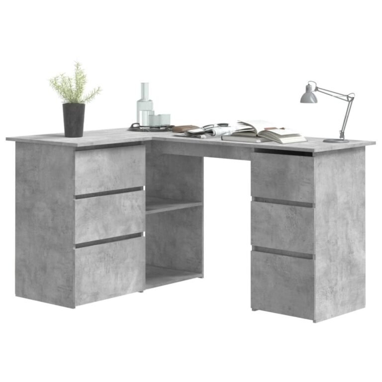 Biuro baldas – 145×100×76 cm, pilka spalva – nuotrauka 3 Biuro baldas – 145×100×76 cm, pilka spalva – produkto nuotrauka 3