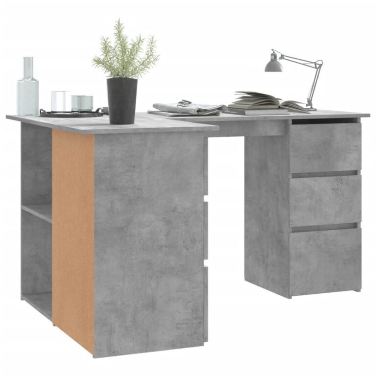Biuro baldas – 145×100×76 cm, pilka spalva – nuotrauka 4 Biuro baldas – 145×100×76 cm, pilka spalva – produkto nuotrauka 4