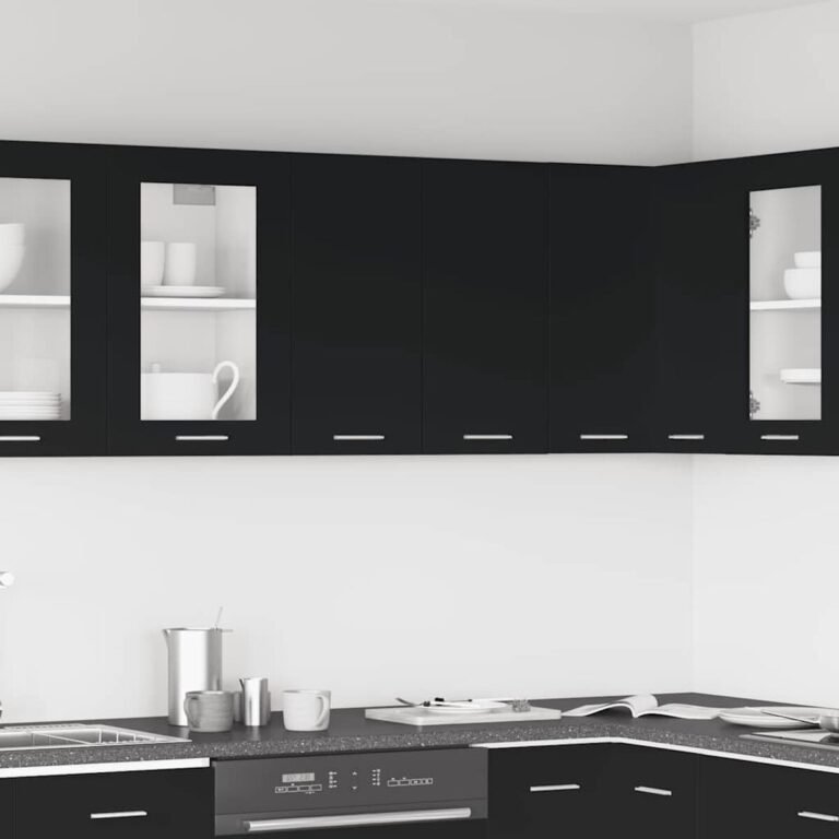 vidaXL Pakabinama spintelė, “Lyon”, juoda, 60x31x60cm – produkto nuotrauka 2