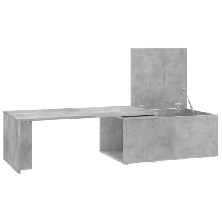 Kavos staliukas – 150×50×35 cm, pilka spalva – nuotrauka 10 Kavos staliukas – 150×50×35 cm, pilka spalva – produkto nuotrauka 10