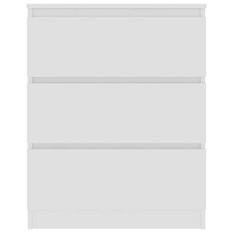 vidaXL Šoninė spintelė, baltos spalvos, 60x35x76cm, apdirbta mediena – produkto nuotrauka 5
