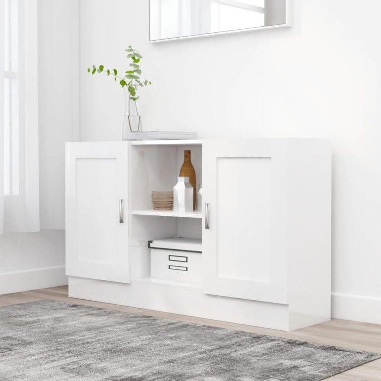 Komoda – 120×30,5×70 cm, balta spalva – produkto nuotrauka 2