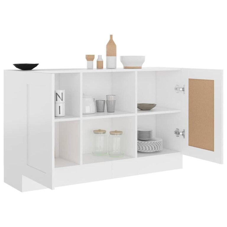 Komoda – 120×30,5×70 cm, balta spalva – produkto nuotrauka 7
