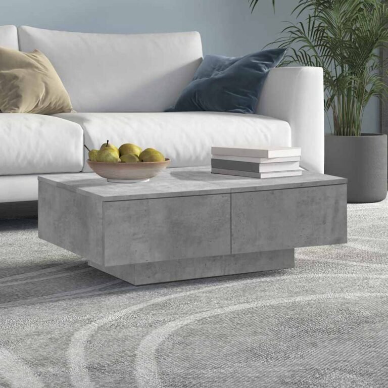 Kavos staliukas – 90×60×31 cm, pilka spalva – nuotrauka 2 Kavos staliukas – 90×60×31 cm, pilka spalva – produkto nuotrauka 2
