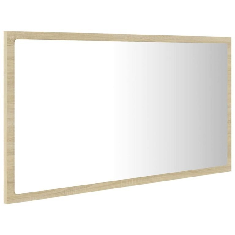 Veidrodis – 80×8,5×37 cm, ąžuolo spalva – produkto nuotrauka 6