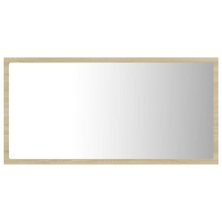 Veidrodis – 80×8,5×37 cm, ąžuolo spalva – produkto nuotrauka 7