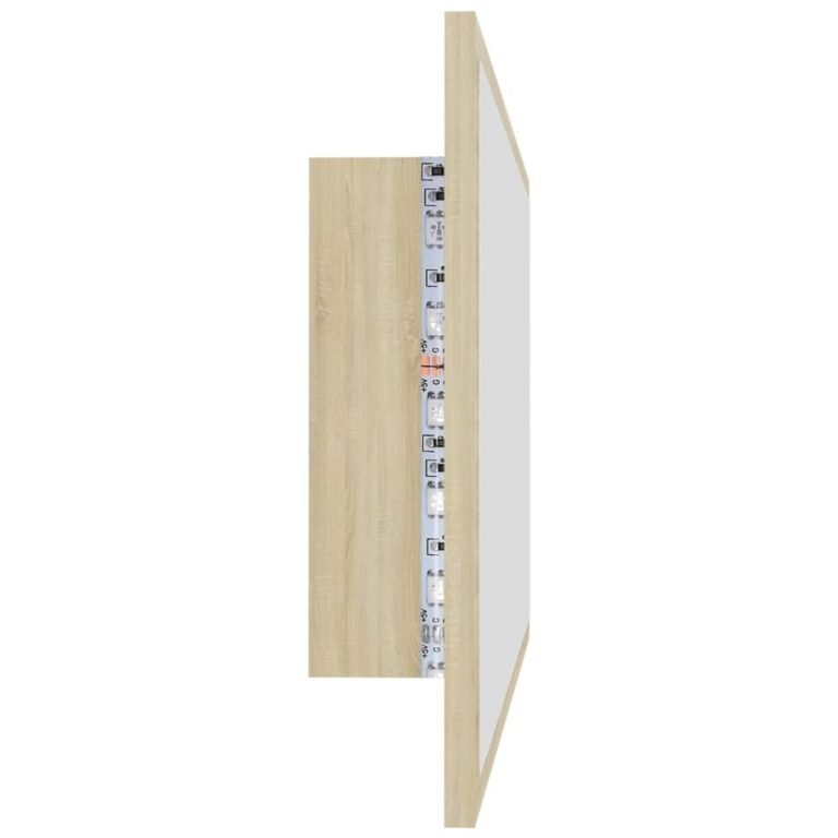 Veidrodis – 80×8,5×37 cm, ąžuolo spalva – produkto nuotrauka 8