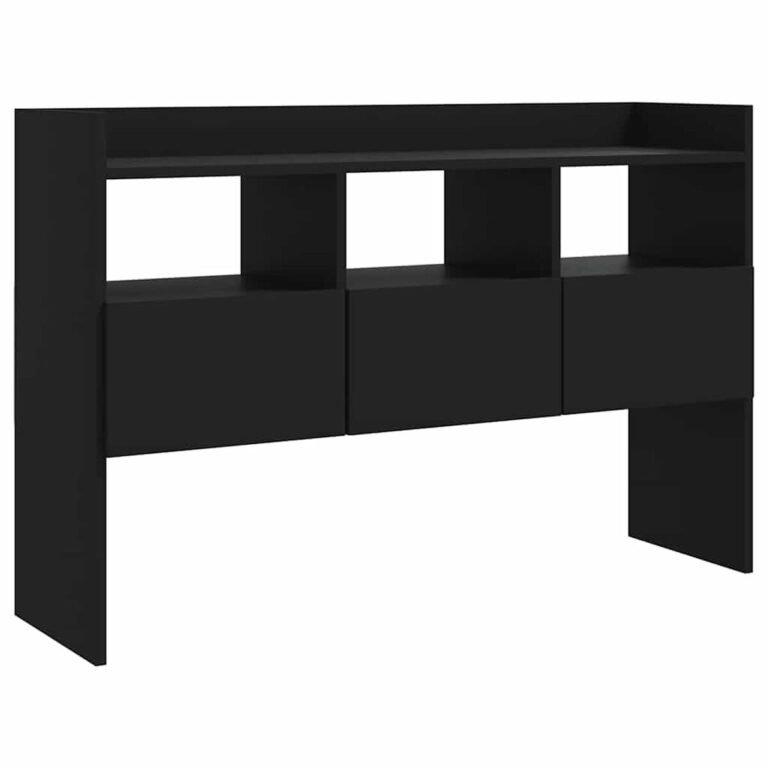 Komoda – 105×30×70 cm, juoda spalva