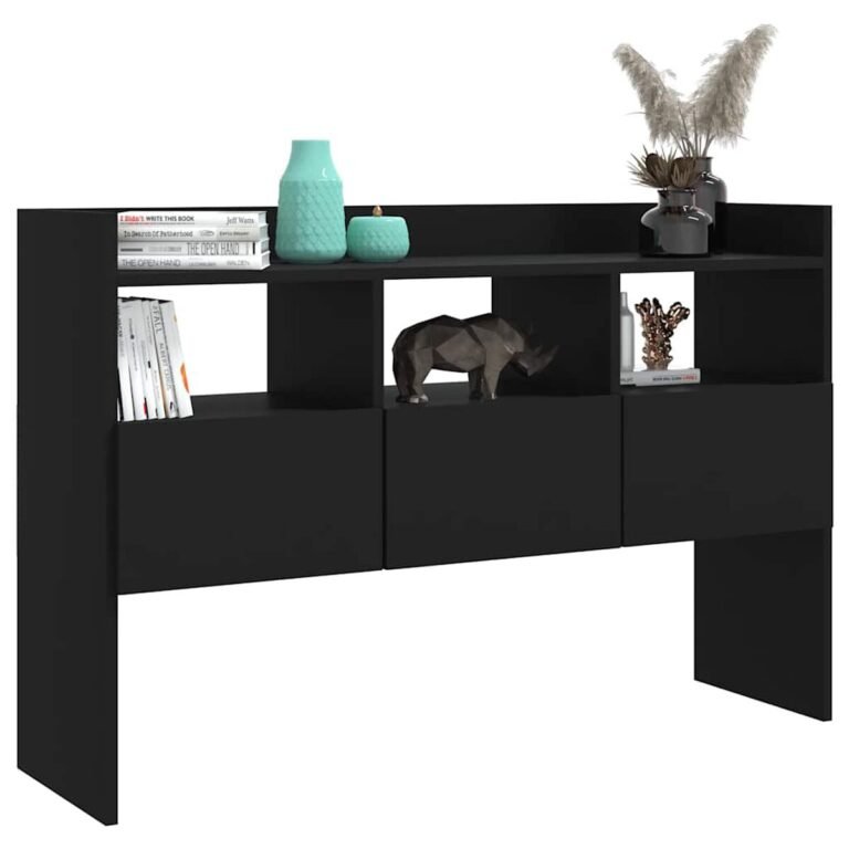 Komoda – 105×30×70 cm, juoda spalva – produkto nuotrauka 4