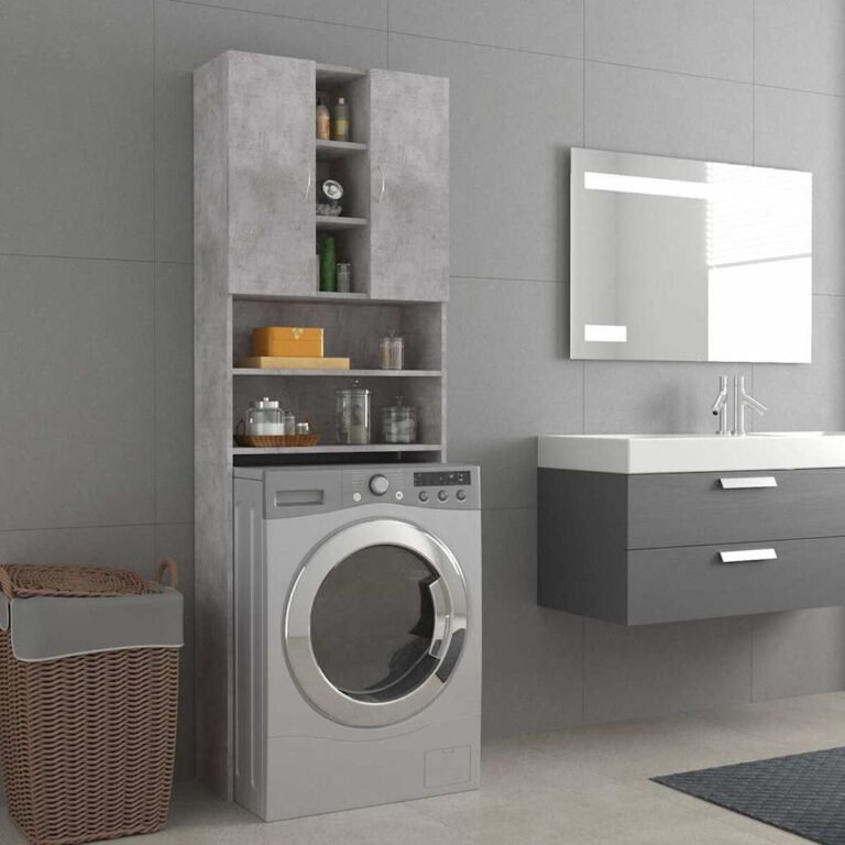 Spintelė – 64×25,5×190 cm, pilka spalva – produkto nuotrauka 2