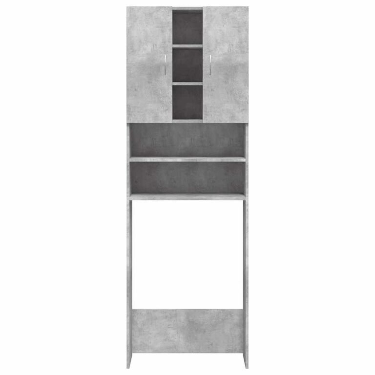 Spintelė – 64×25,5×190 cm, pilka spalva – produkto nuotrauka 3