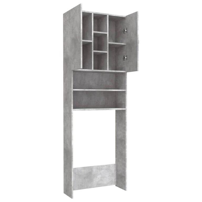 Spintelė – 64×25,5×190 cm, pilka spalva – produkto nuotrauka 5