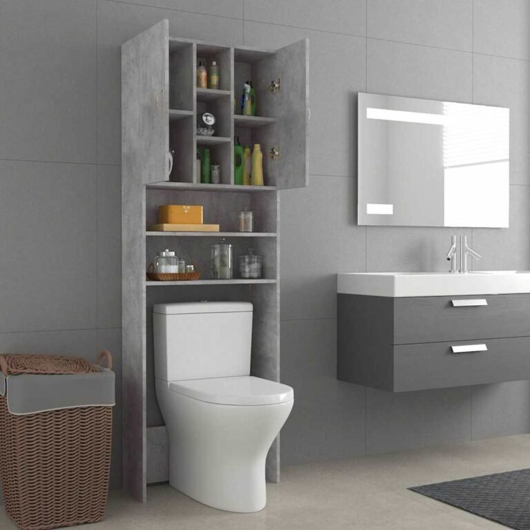 Spintelė – 64×25,5×190 cm, pilka spalva – produkto nuotrauka 8