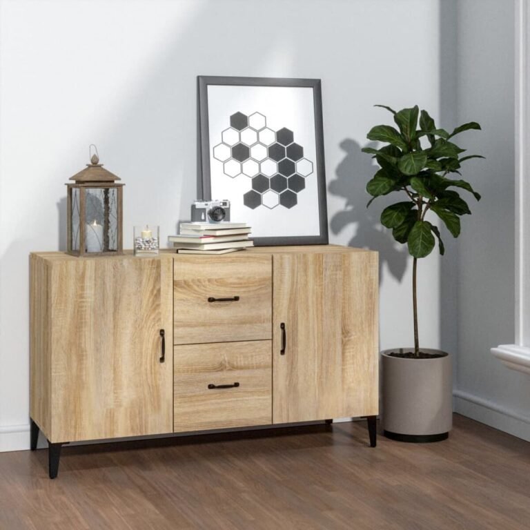vidaXL Šoninė spintelė, sonoma ąžuolo, 100x36x60cm, apdirbta mediena – produkto nuotrauka 2