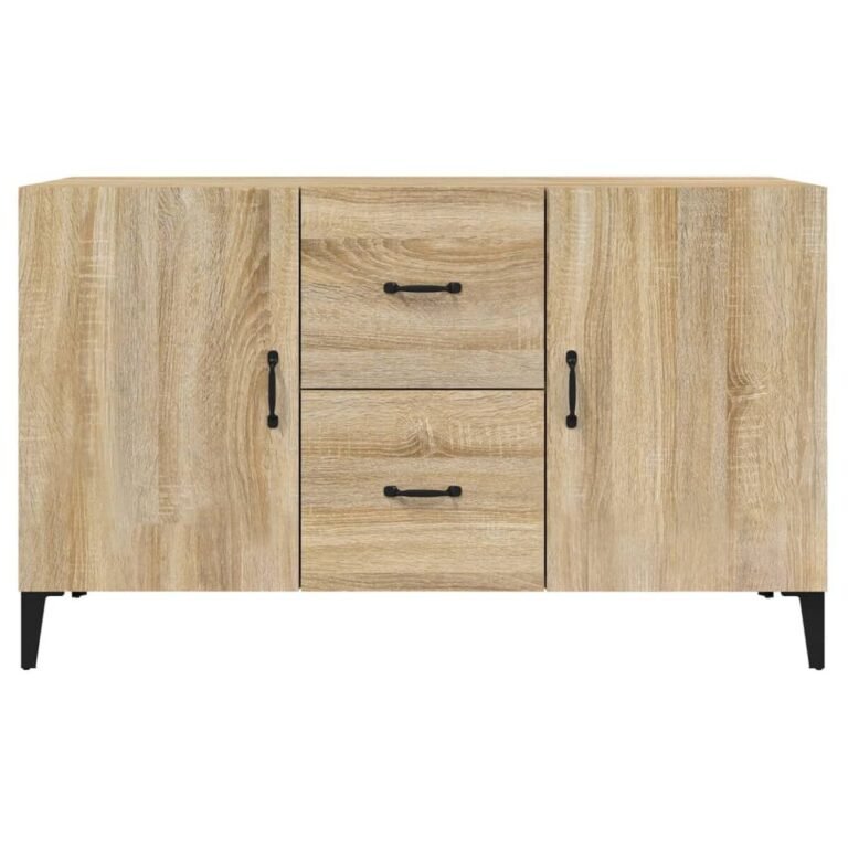 vidaXL Šoninė spintelė, sonoma ąžuolo, 100x36x60cm, apdirbta mediena – produkto nuotrauka 5