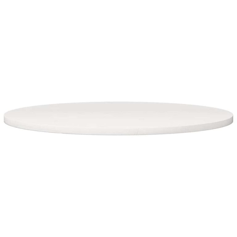 vidaXL Stalviršis, baltas, skersmuo 80x2,5cm, pušies medienos masyvas – produkto nuotrauka 2