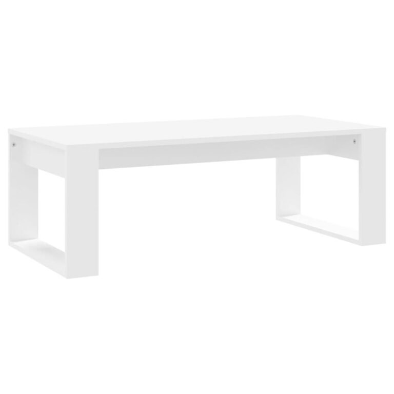 vidaXL Kavos staliukas, baltos spalvos, 102x50x35cm, apdirbta mediena