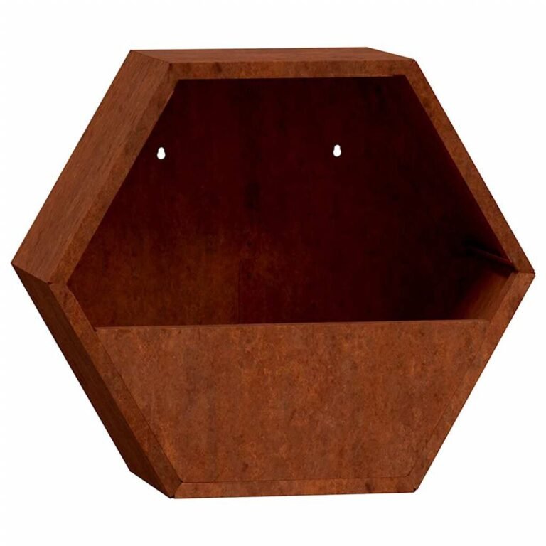 Augalų dėžė – 30×10×25 cm, rūdžių spalva – produkto nuotrauka 5