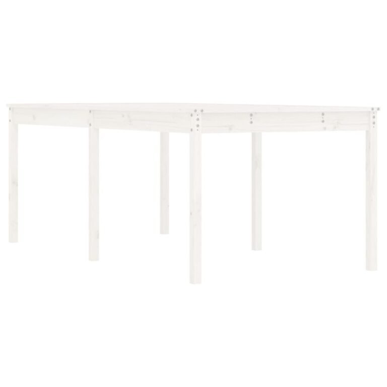 Lauko stalas – 203,5×100×76 cm, balta spalva Lauko stalas – 203,5×100×76 cm, balta spalva