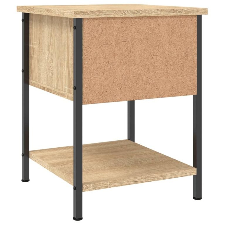 Šoninis staliukas – 34×35,5×45 cm, ąžuolo spalva – produkto nuotrauka 9